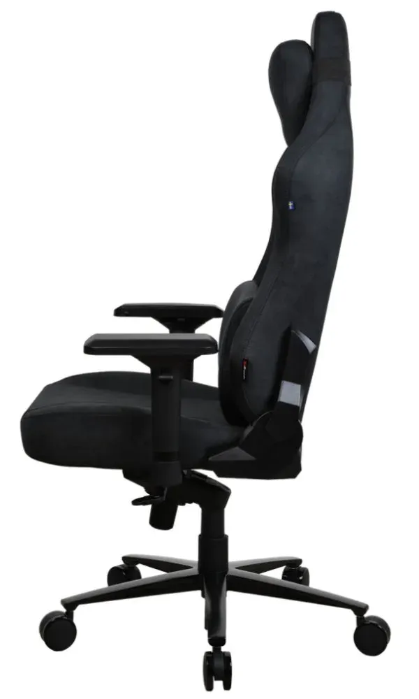 AROZZI herní židle VERNAZZA XL Supersoft Pure Black/ látkový povrch/ černá