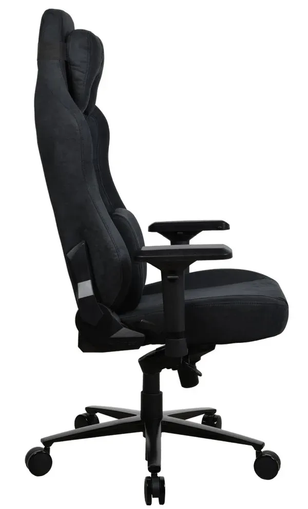 AROZZI herní židle VERNAZZA XL Supersoft Pure Black/ látkový povrch/ černá