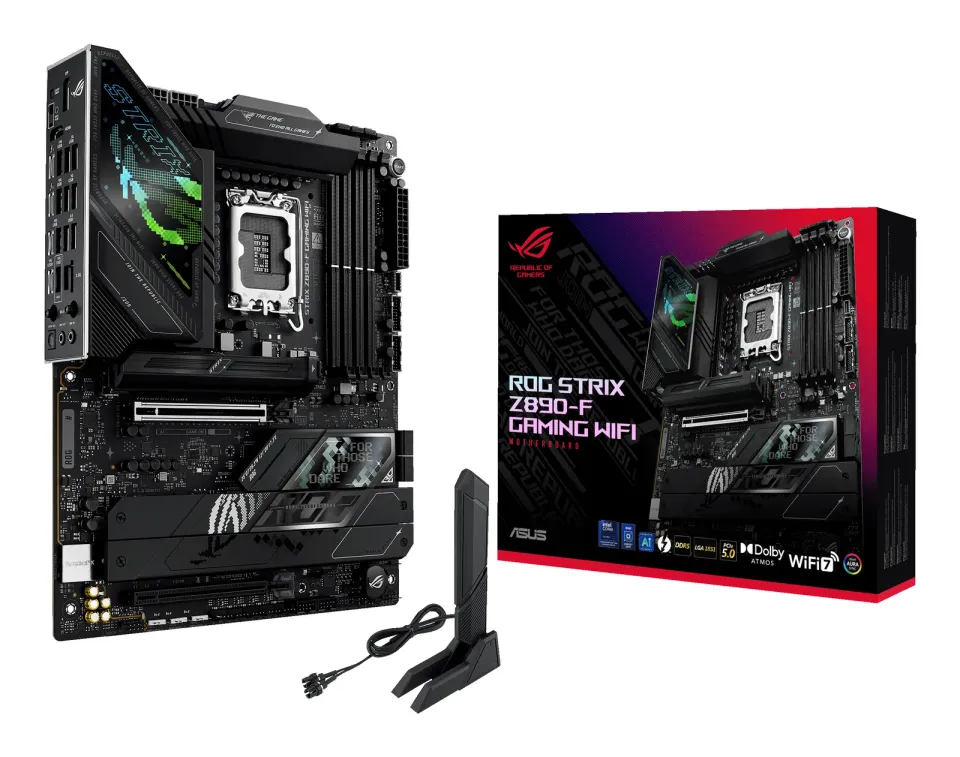 ASUS MB Sc LGA1851 ROG STRIX Z890-F GAMING WIFI, Intel Z890, 4xDDR5, 1xDP, 1xHDMI, 2xThunderbolt, WI-FI, ATX