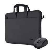 TRUST Sada brašna na notebook 16" Notebook Bag + Bezdrátová Myš, černá