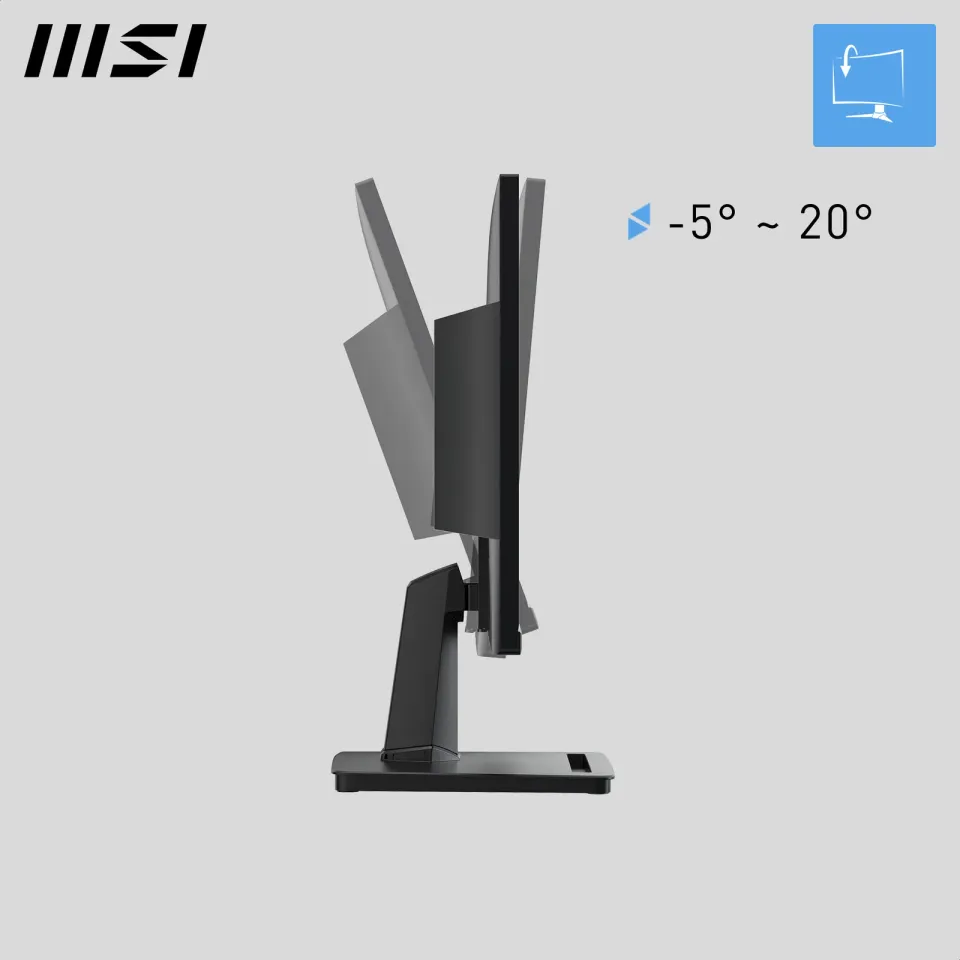MSI monitor PRO MP225V, 21,5" VA/1920 x 1080 FHD/100Hz/1ms/HDMI/D-Sub/černá