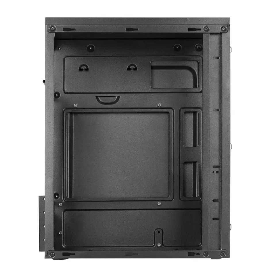 1stCOOL MicroTower STEP 6 ver.2 USB3, USB-C + čtečka karet, black černý, bez zdroje, microtower mATX (USB3, Audio) (PC case)