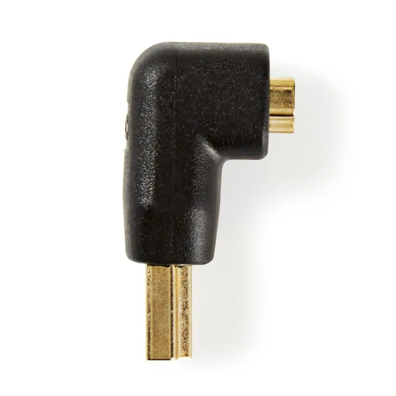 Nedis CVGB34901BK - HDMI Adaptér Úhlový 90° | HDMI Konektor - HDMI Zásuvka | Čer