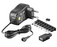 Goobay Univerzální napájecí adaptér 230V/3-12V stejnosměrný 600mA (ppadapter-45)