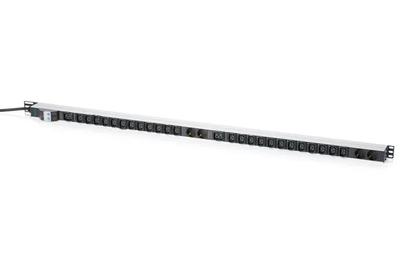 DIGITUS Basis IT PDU, jednofázová 32 A, 24 x C13, 2 x C19, 4 x uzemněné zásuvky,