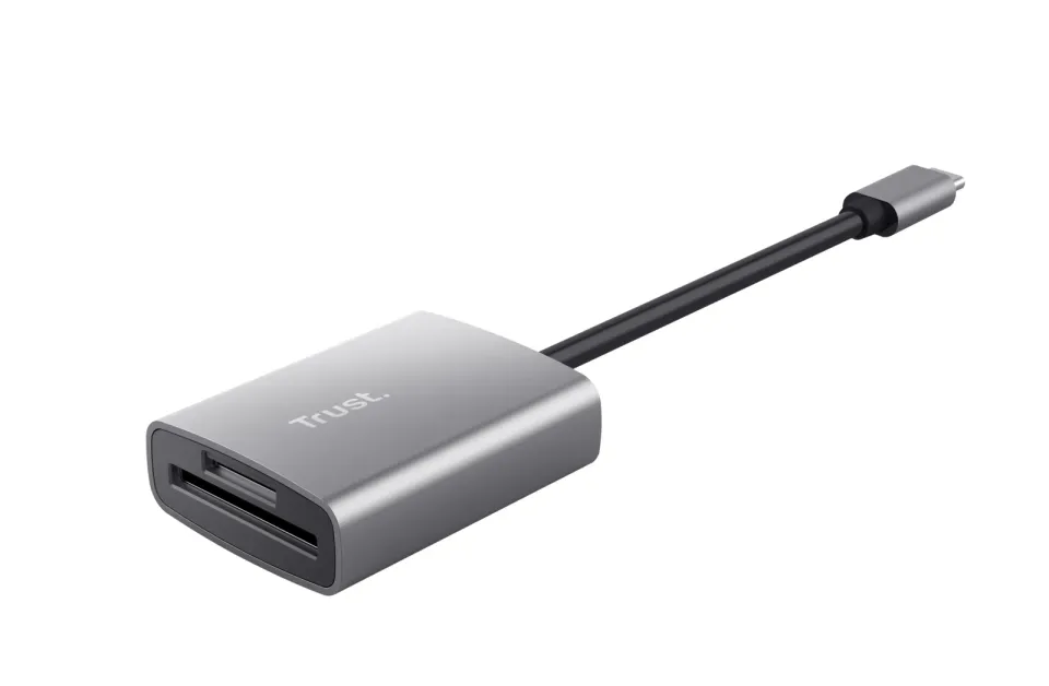 TRUST čtečka paměťových karet DALYX Fast, externí, USB-C, 8cm