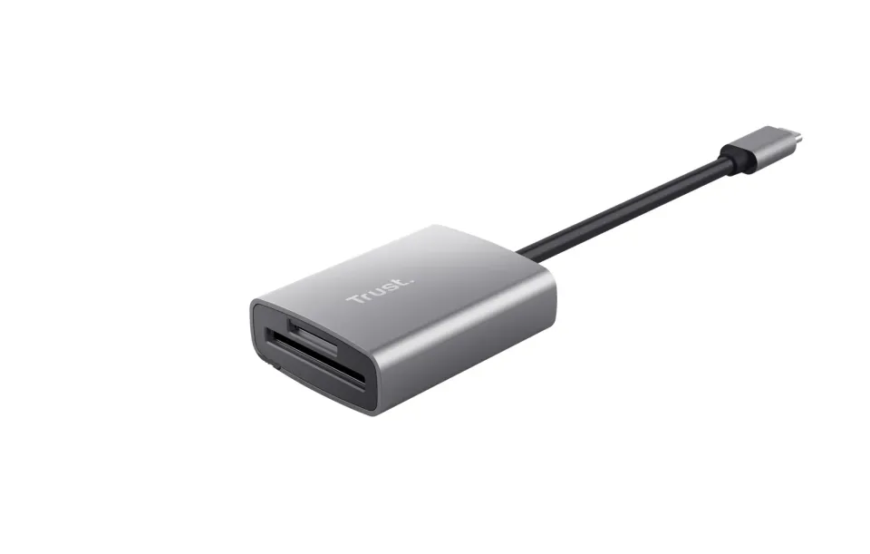 TRUST čtečka paměťových karet DALYX Fast, externí, USB-C, 8cm