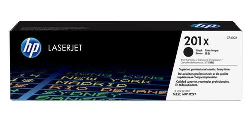 HP CF400X originální toner černý č.201X velký cca 2800 str. (HP CLJ M252, M277, M274, černá, ColorSphere 3 Jetintelligence )