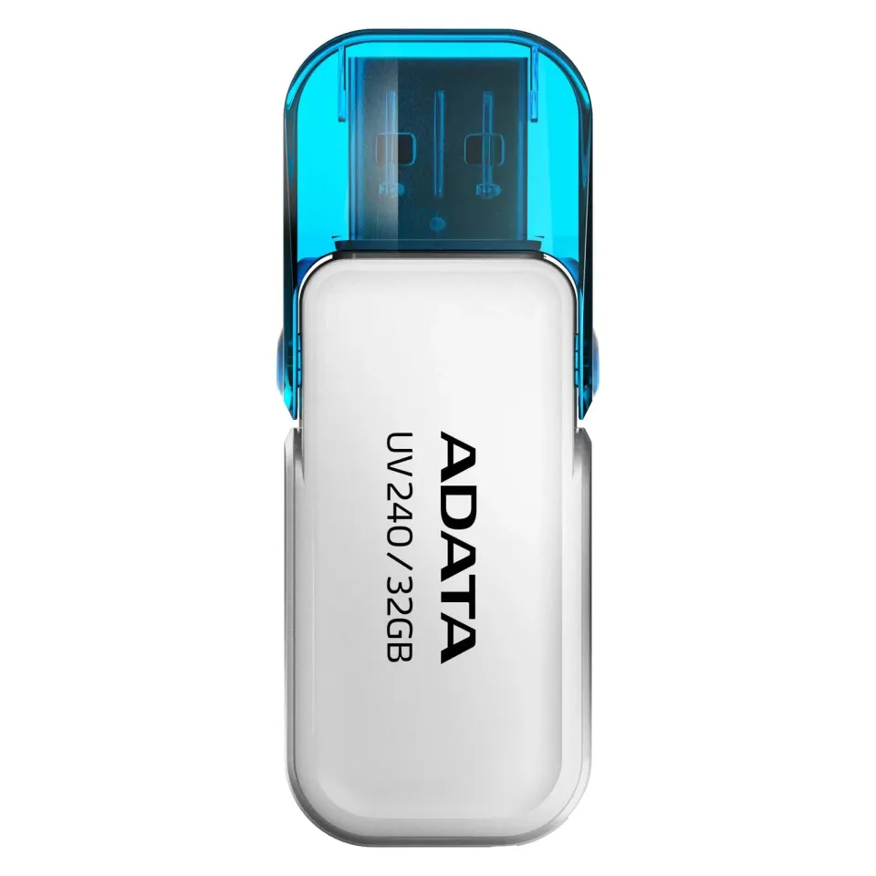 ADATA Flash Disk 32GB UV240, USB 2.0 Dash Drive, white