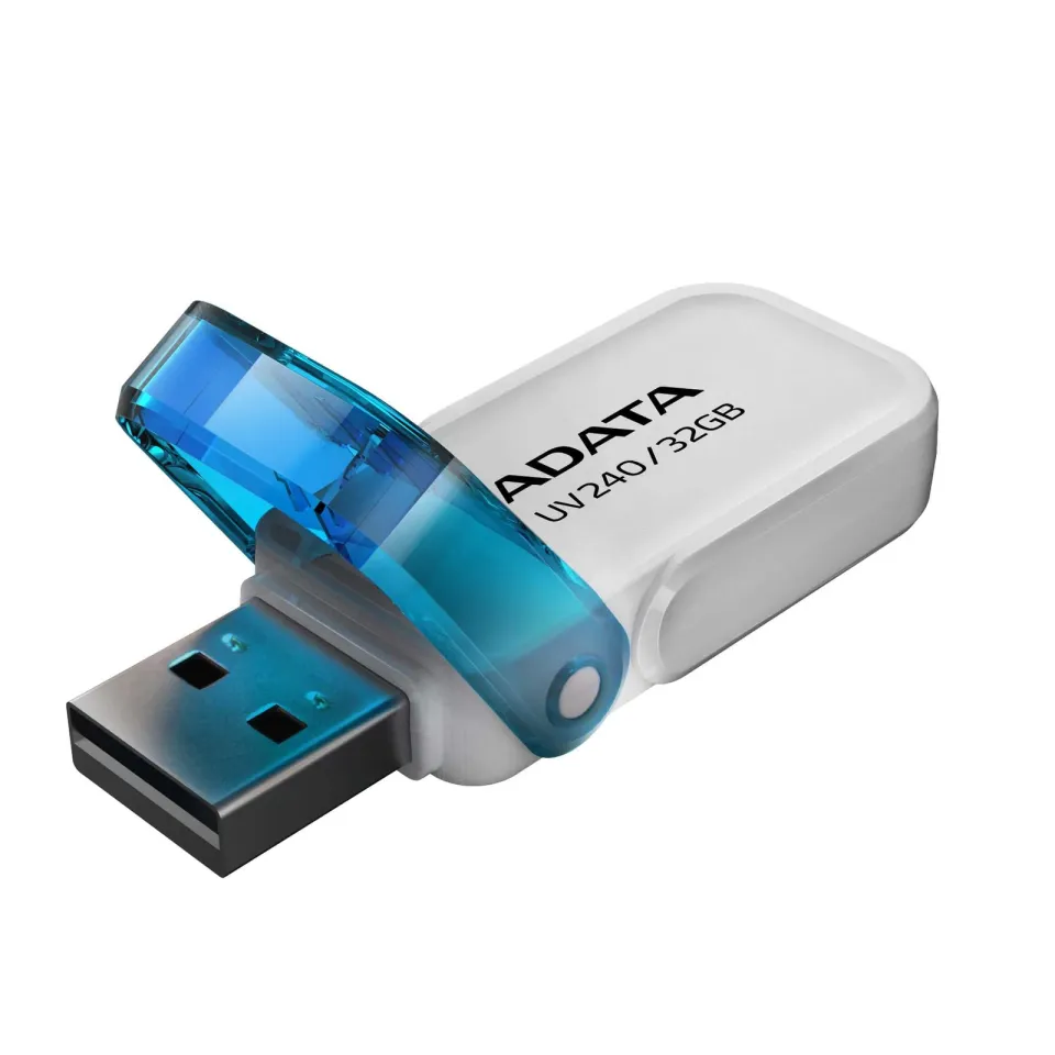 ADATA Flash Disk 32GB UV240, USB 2.0 Dash Drive, bílá