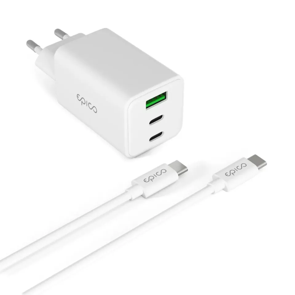 Epico GaN 65W adaptér EA65 s 1,2 m USB-C kabelem
