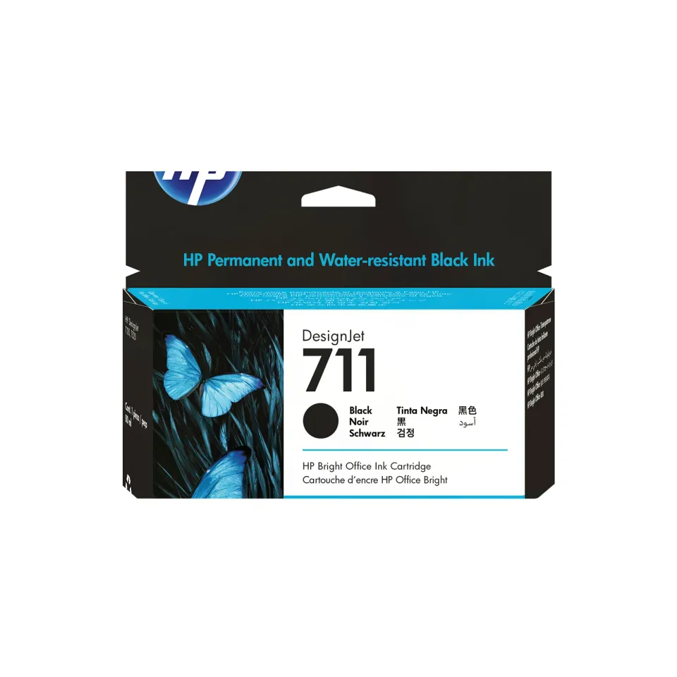 HP CZ133A náplň č.711 černá velká 80ml (black, pro DesignJet T120, T130, T520)