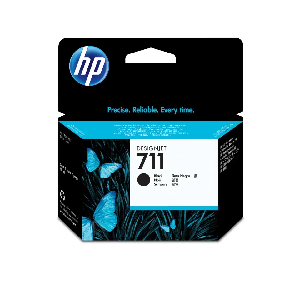 HP CZ133A náplň č.711 černá velká 80ml (black, pro DesignJet T120, T130, T520)