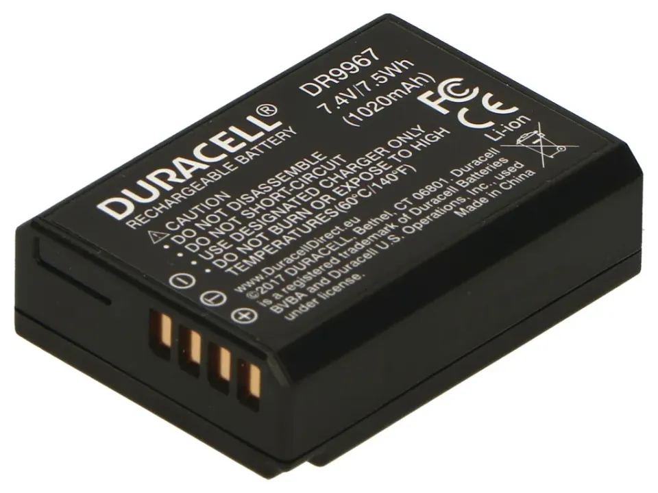 DURACELL Baterie - DR9967 pro Canon LP-E10, černá/bílá, 1020 mAh, 7.4 V