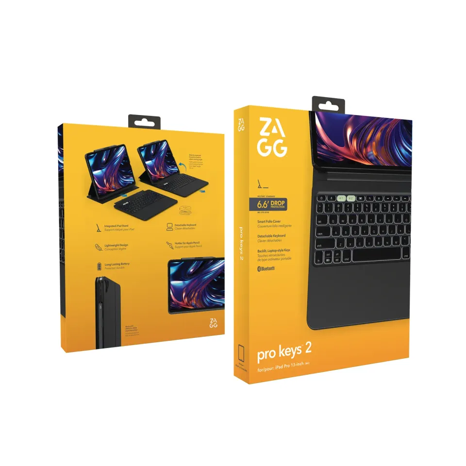 ZAGG Klávesnice Pro Keys 2 Apple iPad Pro 13 Černá CZ/SK
