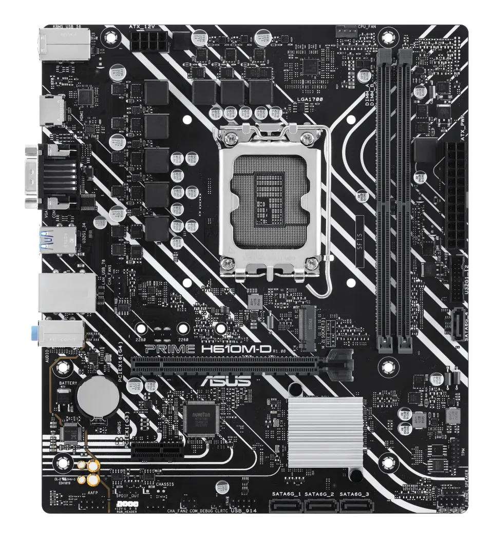 ASUS MB Sc LGA1700 PRIME H610M-D, Intel H610, 2xDDR5, 1xHDMI, 1xVGA, mATX