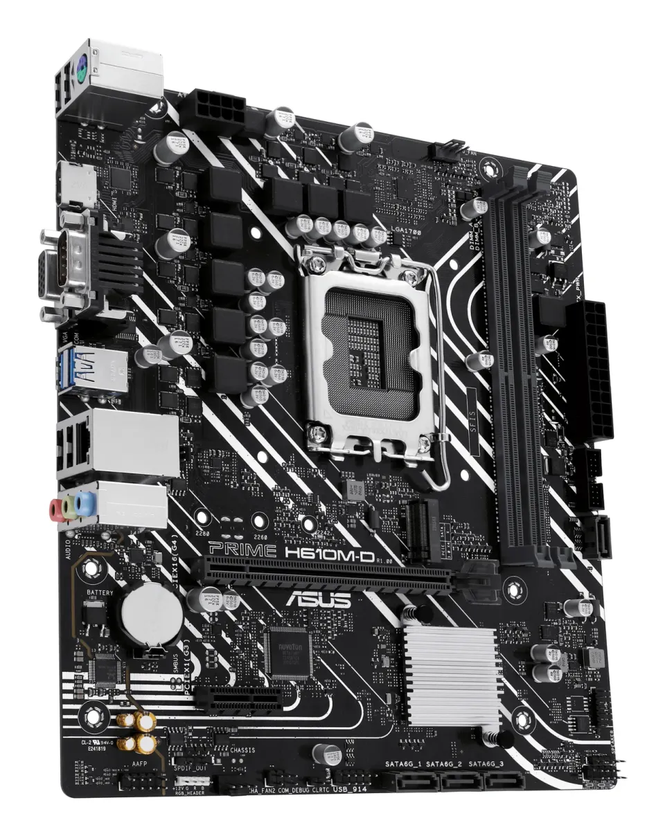 ASUS MB Sc LGA1700 PRIME H610M-D, Intel H610, 2xDDR5, 1xHDMI, 1xVGA, mATX
