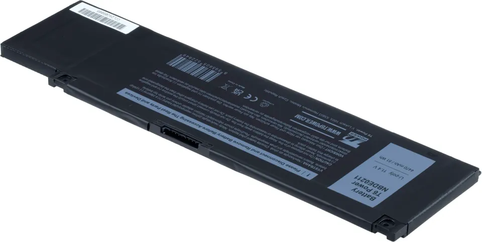 Baterie T6 Power pro Dell G3 15 3500, 3590, G5 15 5500, Inspiron 14 5490, 4470mAh, 51Wh, 3cell