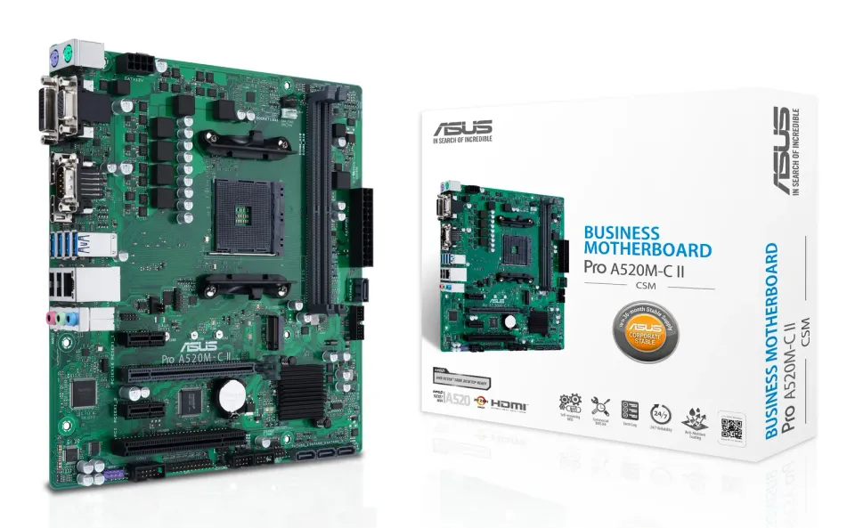 ASUS PRO A520M-C II/CSM/AM4/mATX