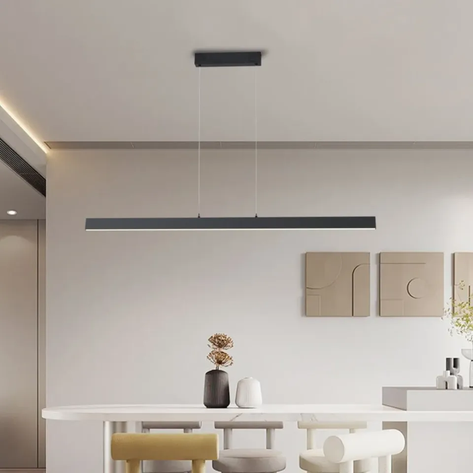 IMMAX NEO LITE TRIANGOLO SMART závěsné svítidlo černé 125cm 28W s BEACON, Wi-Fi, TUYA