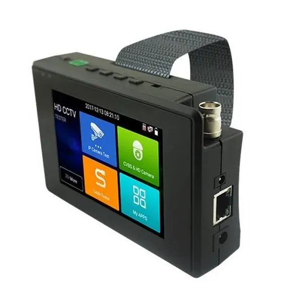 XtendLan Ruční tester IP a analog kamer, 4" touch, LAN, PoE, video-in, CVI/AHD/TVI, 12V out