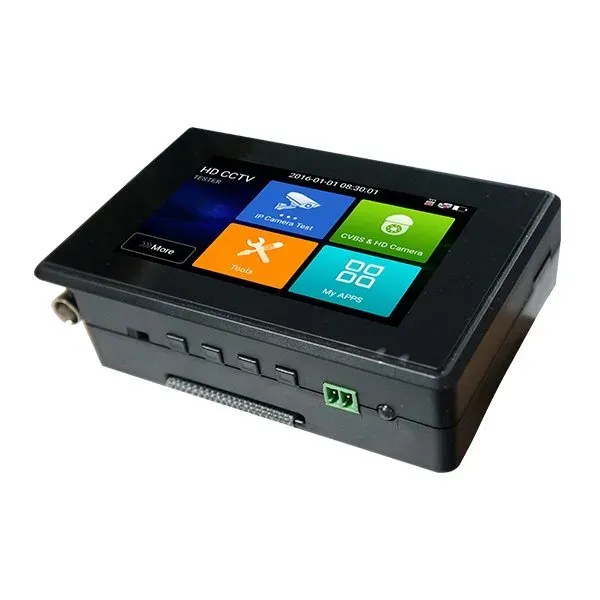 XtendLan Ruční tester IP a analog kamer, 4" touch, LAN, PoE, video-in, CVI/AHD/TVI, 12V out