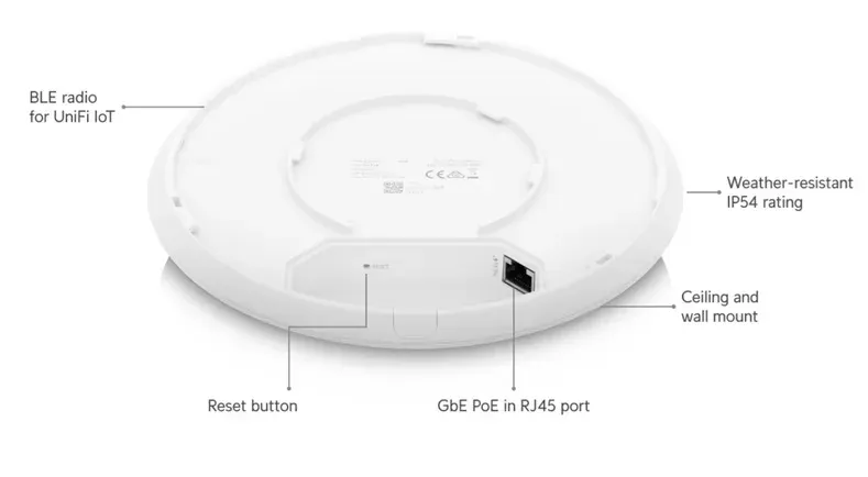 UBIQUITI UniFi AP U6-PRO – WiFi 6 Access Point
