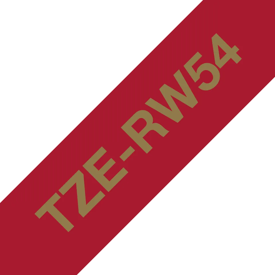 Brother - TZe-RN54 vínově červená / zlatá (24mm, 4m, textilní)