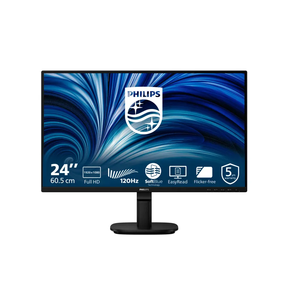 Philips LCD 24B2N2200 23,8" IPS/1920x1080@120Hz/4ms/300cd/VGA/HDMI/DP/Repro/5 le