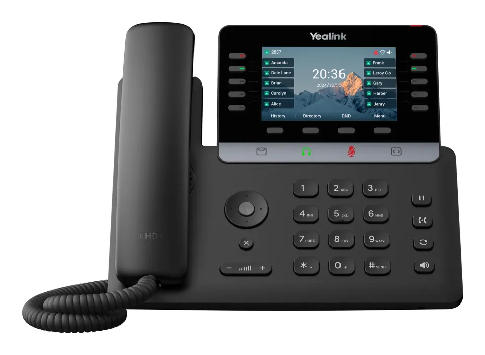 Yealink SIP-T74W SIP telefon, PoE, 4,3", 16 SIP účtů, BT, Wi-Fi