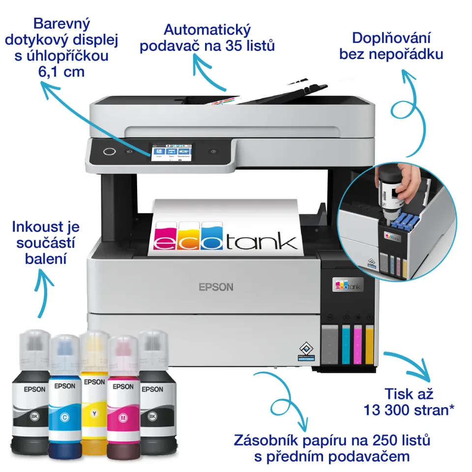 EPSON EcoTank ITS L6460 - A4/37-23ppm/4ink/ADF/Wi-Fi//LAN/duplex/CISS/