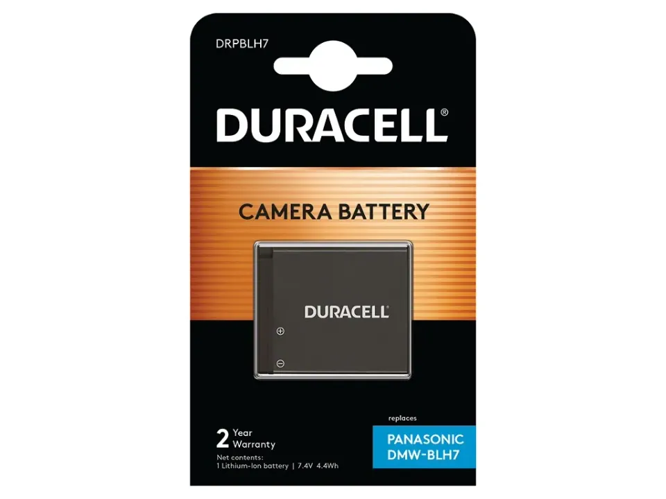 DURACELL Baterie - pro digitální fotoaparát nahrazuje Panasonic DMW-BLH7E, 7,4 V