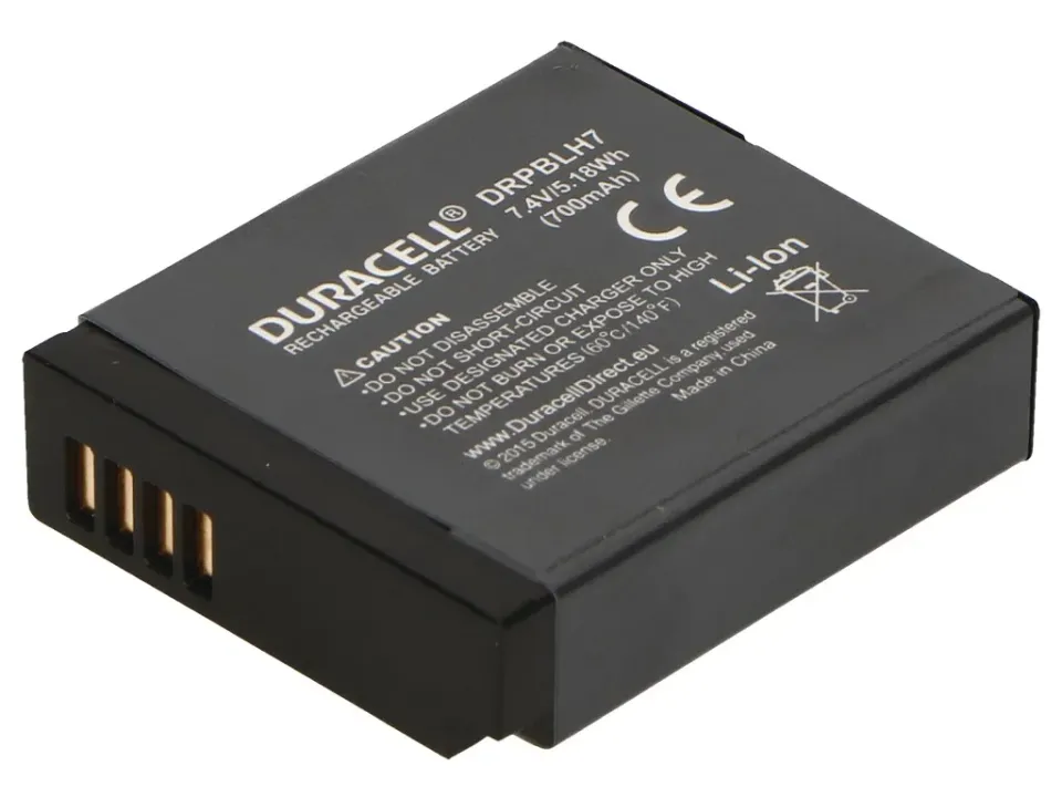 DURACELL Baterie - pro digitální fotoaparát nahrazuje Panasonic DMW-BLH7E, 7,4 V