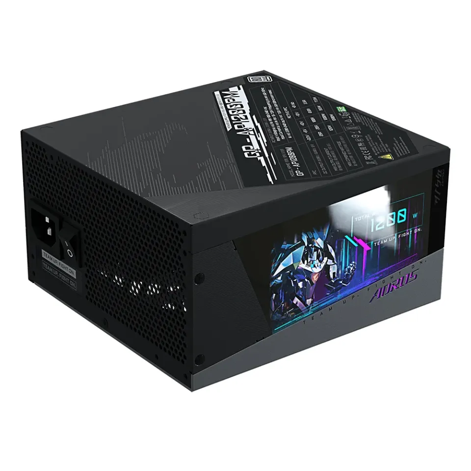 GIGABYTE zdroj GP-AP1200PM, 1200W, 80plus platinum, modular, 140 mm fan