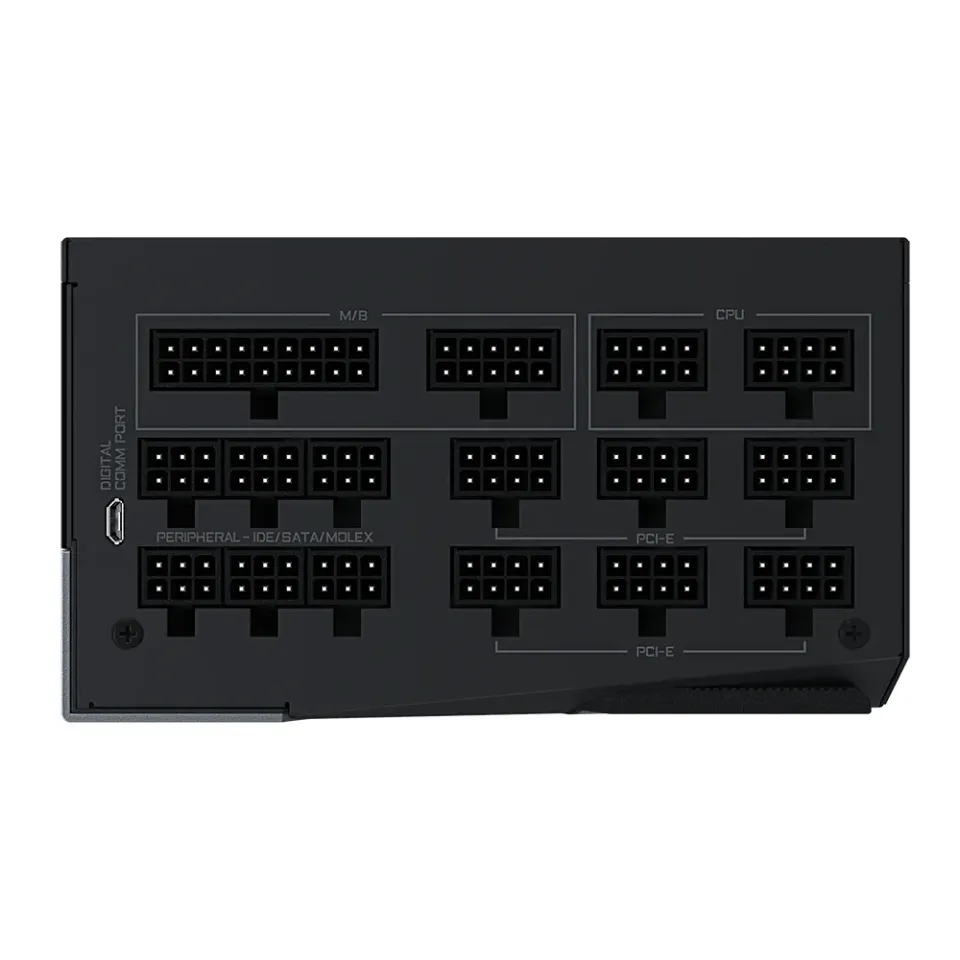 GIGABYTE zdroj GP-AP1200PM, 1200W, 80plus platinum, modular, 140 mm fan