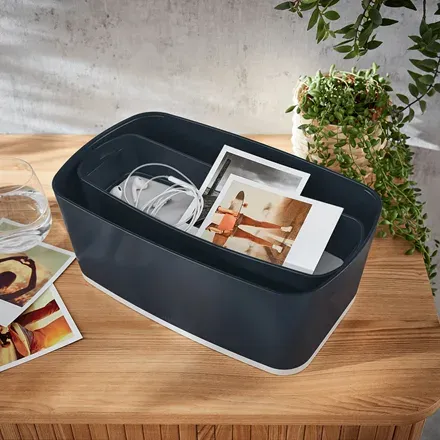 LEITZ Organizér MyBox Cosy, sametová šedá
