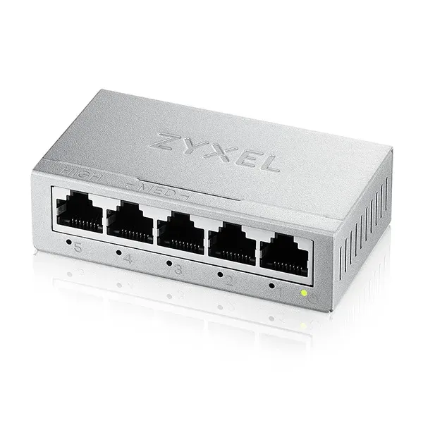 Zyxel GS-105B V5 5-Port MINI Desktop Gigabit Ethernet Switch - Metal Housing