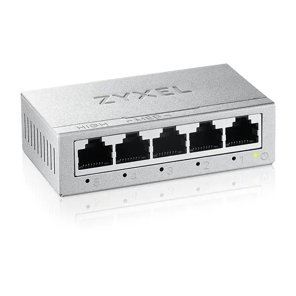 Zyxel GS-105B V5 5-Port MINI Desktop Gigabit Ethernet Switch - Metal Housing