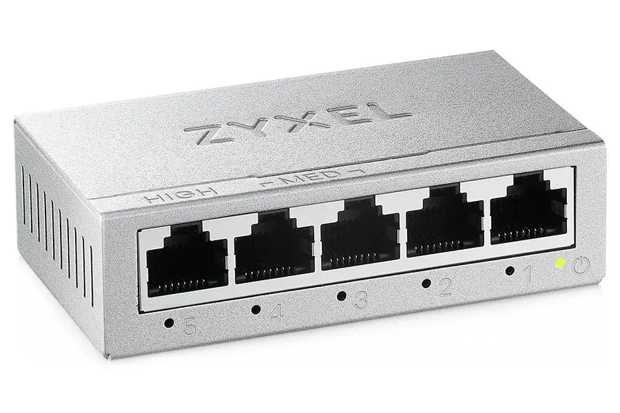 Zyxel GS-105B V5 5-Port MINI Desktop Gigabit Ethernet Switch - Metal Housing
