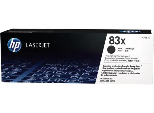 HP CF283X originální toner černý č.83X cca 2200str. (pro LJ PRO M201, M225, black)