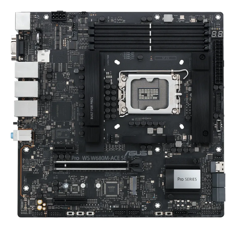 ASUS MB Sc LGA1700 PRO WS W680M-ACE SE, Intel W680, 4xDDR5, 1xDP, 1xHDMI, 1xVGA, 1xmATX