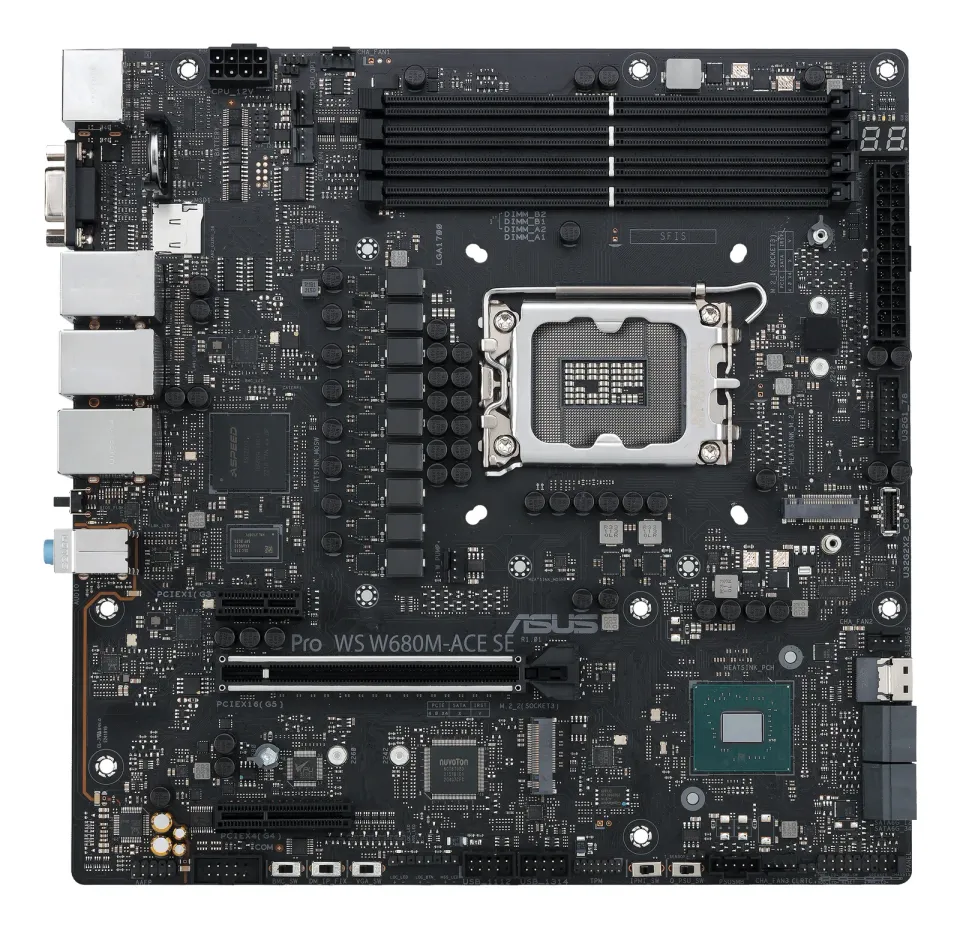 ASUS MB Sc LGA1700 PRO WS W680M-ACE SE, Intel W680, 4xDDR5, 1xDP, 1xHDMI, 1xVGA, 1xmATX