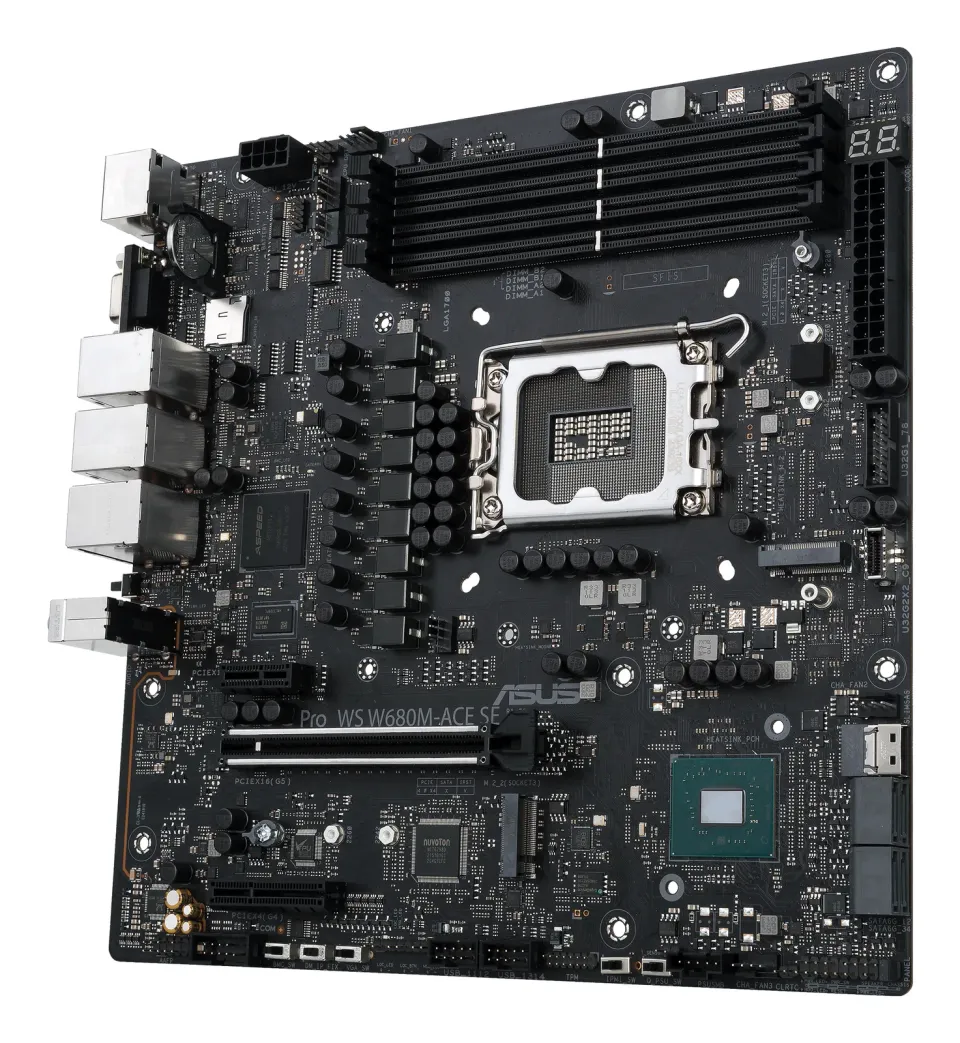 ASUS MB Sc LGA1700 PRO WS W680M-ACE SE, Intel W680, 4xDDR5, 1xDP, 1xHDMI, 1xVGA, 1xmATX