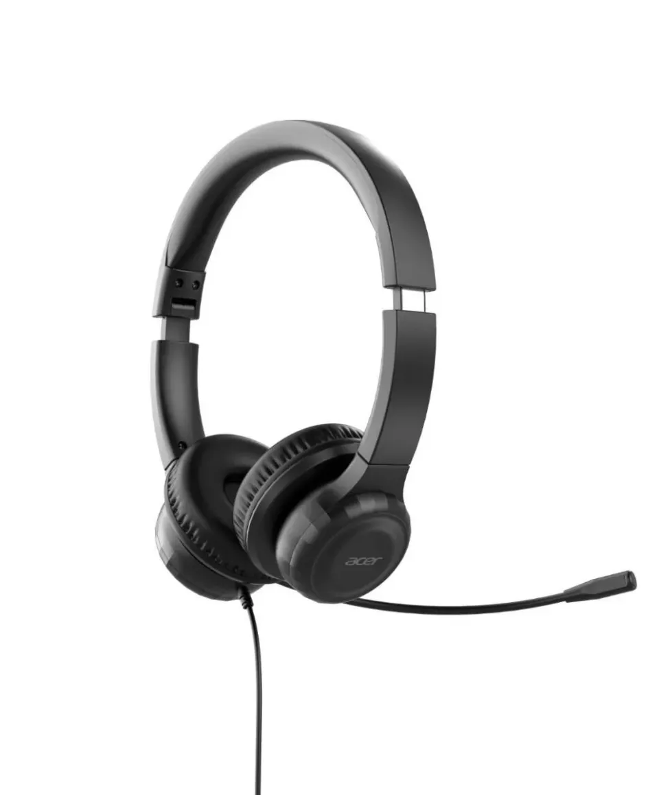 Acer Office Headset AHW154/Stereo/Jack/Drát/Černá
