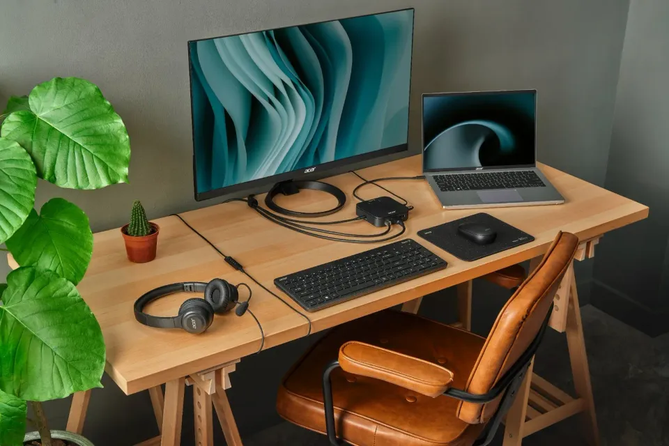 Acer Office Headset AHW154/Stereo/Jack/Drát/Černá