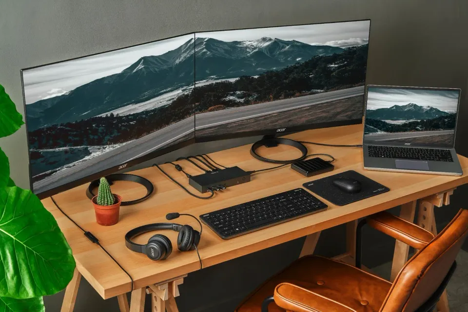 Acer Office Headset AHW154/Stereo/Jack/Drát/Černá