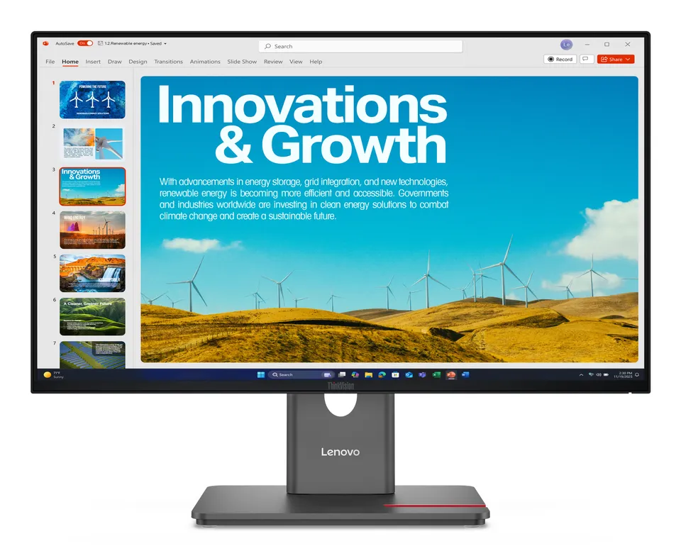 Lenovo LCD P24qd-40 23,8" IPS/16:9/2560x1440/6ms/300nits/1500:1/HDMI/2xDP/USB/US