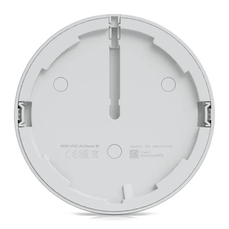 Ubiquiti UniFi AI Dome W - kamera, 8Mpx, IR LED, AI detekce, IP66, IK10 (antivandal), MicroSD slot, PoE, bílá...