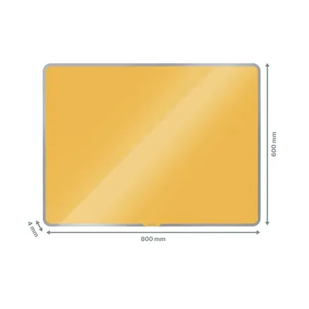 LEITZ Magnetická tabule na zeď Cosy 800x600mm, teplá žlutá