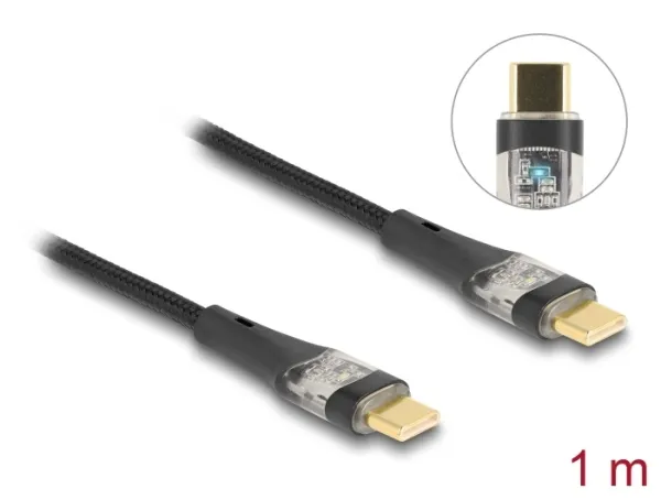 Delock Datový a rychlonabíjecí kabel USB 2.0 ze zástrčky USB Type-C na zástrčku,